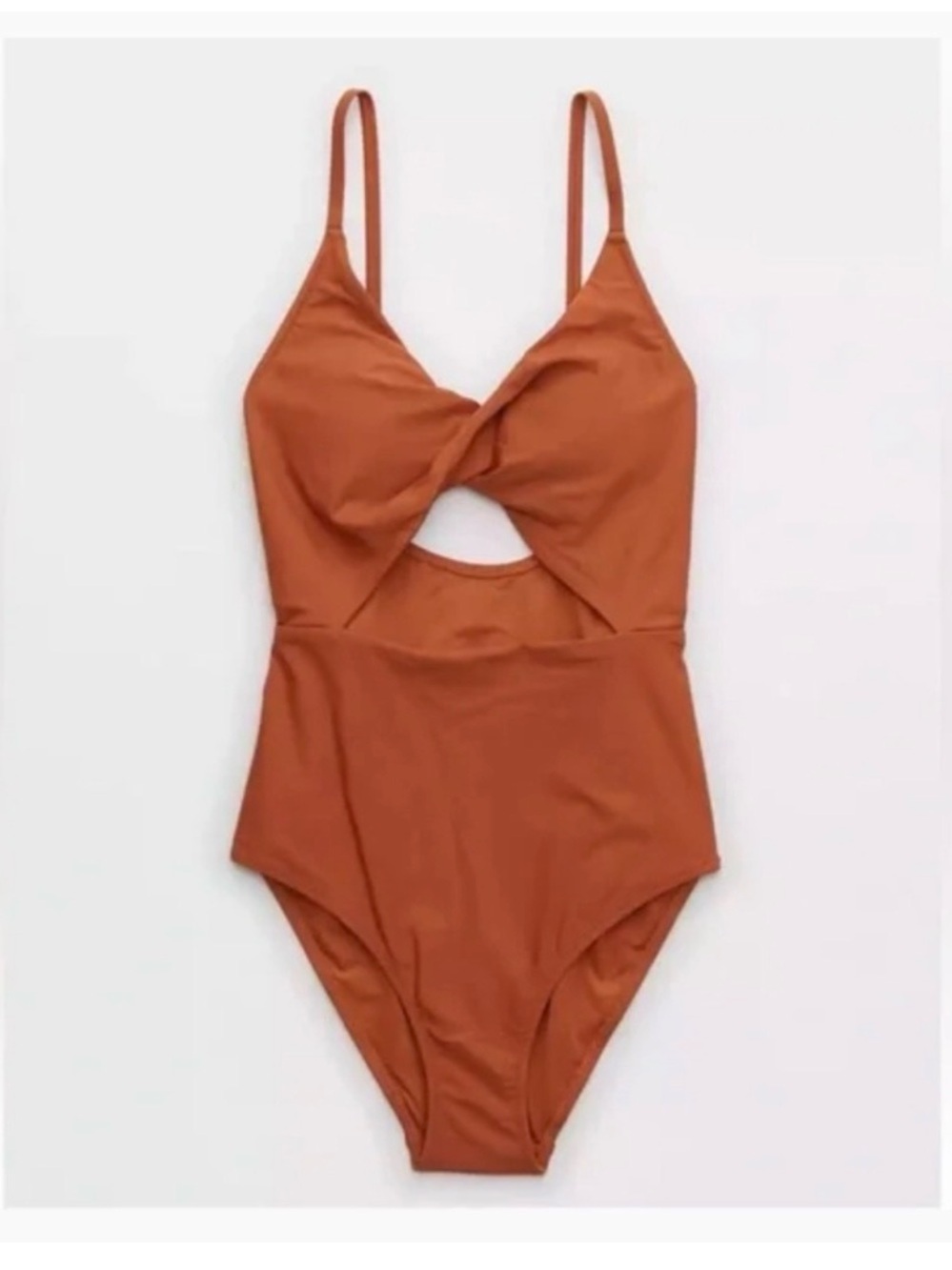 Aerie (Large Long) One-Piece Swimsuit with Twist Front Cutout